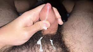 Wanking with gel and playing with cum after orgasm (hairy tight foreskin  phimosis cumshot) | xHamster