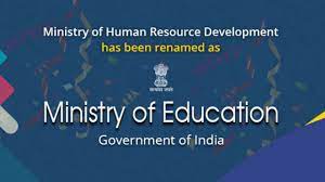 The rss has long been in favour of going back to the original name. Ministry Of Human Resource Development Mhrd Officially Renamed As Ministry Of Education