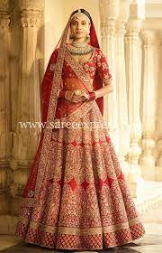 Bridal Red Wedding And Party Wear Designer Lehenga Choli - Saree Express Bridal Lehenga Red Indian Bridal Outfits Indian Bridal Wear
