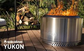 This portable fire pit delivers a hot, efficient fire in a clean, stainless steel package. Amazon Com Solo Stove Yukon 27 Backyard Bundle Yukon Fire Pit With Stand Shield And Waterproof Shelter Garden Outdoor