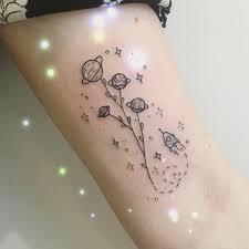 Schau dir unsere auswahl an planet tattoo an, um die tollsten einzigartigen oder spezialgefertigten handgemachten stücke aus unseren shops für tätowierung zu finden. Weltraum Tattoos Die Schonsten Motive Und Ideen Im Uberblick