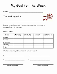 empowered by them goal chart goal charts goals sheet