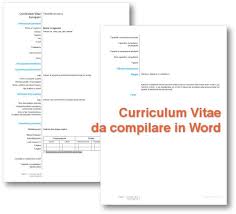 Modello di curriculum vitae per studenti. Curriculum Vitae Da Compilare In Word Gratis 2021