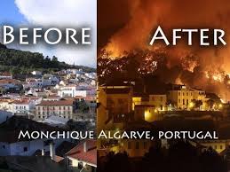 Authorities believe the fire started accidentally, t hey suspect that the origin was an improvised electrical connection in the annexe of an association, that used to be used as a kitchen. Monchique Forest Fire Before And After Algarve Forest Fire Portugal Youtube