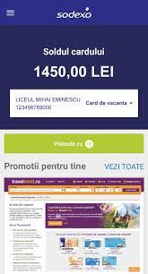63 unitati afiliate arefu hotel posada vidraru dn. Activare Card De VacanÈ›Äƒ Sodexo Travelminit Com