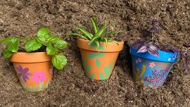 Tiny Tikes Tuesdays-Paint and Plant a Pot