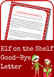Elf On The Shelf Good Bye Letter A Grande Life Elf On The Shelf Elf Goodbye Letter Elf