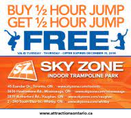 Ontario Attractions Coupons 2016 Ontario Attractions Indoor Trampoline Trampoline Park