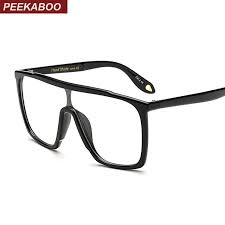 Mens Black And Clear Glasses Peekaboo Transparent Oversized Glasses Square Black One Lens Clear Designer Large Eyewear Frames Women Men Oversized Glasses Eyewear Frames Glasses