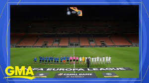 Construction of the stadium started in 1925 in the district of milan named san siro. Italian Soccer Powerhouse Plays In Front Of Empty Stadium Youtube