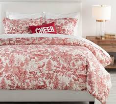 C $213.69 to c $291.87. Alpine Toile Organic Percale Duvet Cover Shams Pottery Barn
