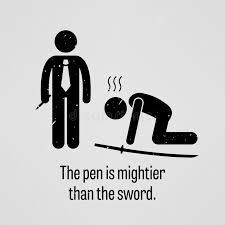 We have over 1,000,000 posters including original movies, tv shows, music, motivation and more! The Pen Is Mightier Than The Sword Proverb Stock Vector Illustration Of Power Loser 49903576