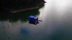 Peyu, hafeez & amin boat 1: Aerai View Of Houseboat At Royal Belum Stock Video Pond5