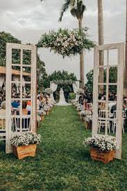 40 Romantic Backyard Wedding Decor Ideas On A Budget Outdoor Wedding Entrance Outdoor Country Wedding Outdoor Wedding Decorations