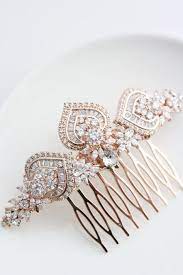 Rose Gold Bridal Hair Comb Rose Gold Wedding Headpiece Crystal Etsy Wedding Jewelry Crystal Hair Accessories Wedding Accessories