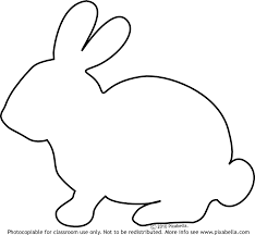 Paint (we also used silver glitter glue). Bunny Rabbit Free Clip Art From Pixabella Easter Bunny Template Bunny Templates Animal Outline