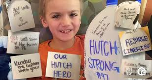Mott Children's Hospital patients offer support to Hutchinson after his  injury