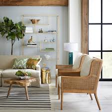 British Isles Cane Linen Armchair W Linen Blend Cushion Wisteria Linen Armchair Slipcovers For Chairs Arm Chairs Living Room