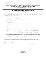 10 Contoh Surat Keterangan Domisili Pribadi Kitas Perusahaan Dan Lembaga Dari Kelurahan Desa Dan Rt Rw Contoh Surat