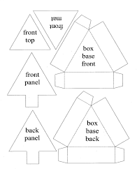 christmas tree box template