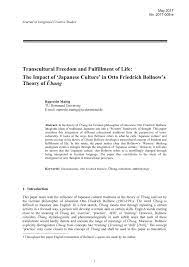 Vater und sohn (die gute gelegenheit). Pdf Transcultural Freedom And Fulfillment Of Life The Impact Of Japanese Culture In Otto Friedrich Bollnow S Theory Of Ubung