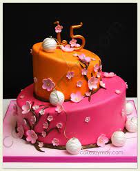 Specialising in decadently delicious cakes, chocolates and patisseries, the mandarin cake shop has been catering hong kong's sweet tooth for over 45 years. Oriental Themed Cake Love The Bright Colors On This Cake Flickr