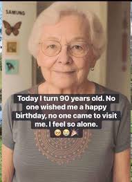 BK.2025-R-D SAMUNG Today I turn 90 years old. No one wished me a happy  birthday, no one came to visit me. feel me.Ifeelsoalone. so so alone.