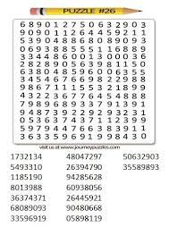 First i had the idea from a friend who had something like this. Journey Puzzles Number Search Puzzle Facebook