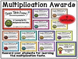 13 Pack Colorful Multiplication Certificates Editable Multiplication Math Operations Multiplication Facts