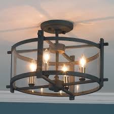 Clearly Modern Semi Flush Ceiling Light Semi Flush Ceiling Lights Flush Ceiling Lights Kitchen Lighting Fixtures