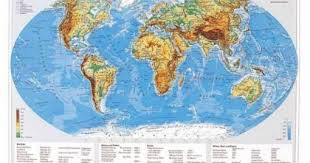 Mapa De Birou 70 X 50cm Harta Lumii Statele Stiefel