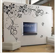 A black laser cut butterfly wall clock is a bold idea yet in a classic monochromatic color scheme. New Home Fashion Decoration Beautiful Flower Vinyl Wall Paper Decal Art Sticker Living Room Bedroom Sofa Tv Background Wallpaper Paste From Bestsellingwu 10 9 Wall Painting Decor Simple Wall Paintings Kid Room Decor