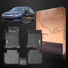 Yitamotor Floor Mats Compatible For 2013 2017 Honda Accord Sedans Front And Rear 2 Rows All Weather Heavy Duty Rub Honda Accord Floor Liners 2017 Honda Accord
