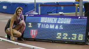 Thomas, who had become the first woman in the world this year to duck under 22 seconds with a time of 21.98 in thursday's heats, set another. Thomas Wins National Indoor Title In 200 Meter Dash Sports The Harvard Crimson