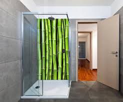 Part ii wand veredeln 💫. Wandmotiv24 Duschruckwand Bambuswand Duschwand Design Wanddeko Fur Dusche Bad Fliesen Abdeckung Deko Set Duschkabine M0054 Blumen Und Pflanzen Fototapeten Gunstig Kaufen