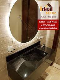 مغسلة رخام طبيعي مركوينا اسباني حوض واحد مغسله مودرن round mirror bathroom bathroom design small zen bathroom