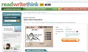 Read Write Think Haiku Generator Resource Classroom Haiku Poems Poetry Books
