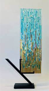 Sandy Sea Refuge Ii By Alicia Kelemen Art Glass Sculpture Artful Home In 2021 Fused Glass Wall Art Fused Glass Artwork Fused Glass Art