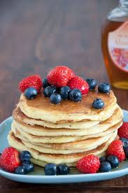 Amerikanische Pfannkuchen Lebensmittel Essen Susse Waffeln Amerikanisches Essen