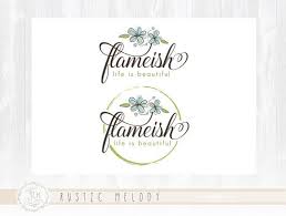 Floral Logo Design Garden Logo Stamp Logo Decor Logo Florist Logo Photography Logo Watermark Florist Logo Floral Logo Logo Design