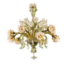 Add a bold splash of color to a room with this murano chandelier. Rosa Murano Glass Chandelier Striulli Vetri D Arte Artemest