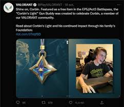 Riot Games homenajea a un fan de Valorant que falleció con un amuleto de  armas único