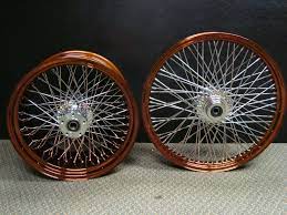 40 Spoke Rims 21 X 2 15 16 X 3 Copper Powder Coat Harley Bobber Chopper Bobber Harley Bobber Bobber Chopper