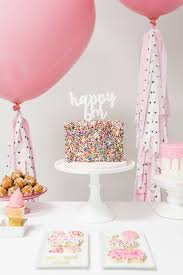 Birthday Cake Table Decoration Items Little Sprinkles Half Birthday Party Kara S Party Ideas Half Birthday Party Sprinkles Birthday Party Sprinkle Party