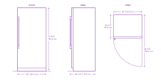Review standard refrigerator sizes & dimensions. Frigidaire Single Door Refrigerator 19 Cu Ft Dimensions Drawings Dimensions Com