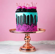 Rose Gold 12th Birthday Cake Designs 12 Inch Shiny Metallic Mirror Top Cake Stand Rose Gold Plated Drip Cakes Savoury Cake Cake