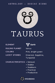 Taurus Zodiac Sign The Properties And Characteristics Of The Taurus Sun Sign Zodiac Signs Zodiac Signs Taurus Zodiac