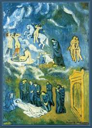 Arte Alem Da Vida Pablo Picasso 1881 1973 Espanha Evocacao Enterro De Casagemas 1901 A Fama Subita Deste Trabalho Na Picasso Blue Art Pablo Picasso