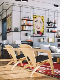 A painting of a can of campbell's soup suddenly had the appeal of a. Pop Art Style Penthouse In Tel Aviv Contemporary Furniture Design Pop Art Design Interior Living Design