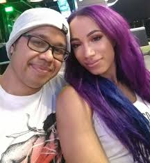 Wwe Superstar Sasha Banks Mercedes Varnado Ton With Her Husband Wwe Costume Designer Sarath Ton Wwe Wwecouples Wwe Wwe Sasha Banks Wwe Couples Sasha Bank